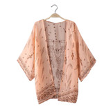 Sexy Boho Floral Printed  Kimono Tops