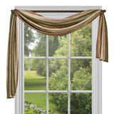 Ombre Window Curtain Scarf 50x144 - Earth