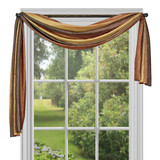 Ombre Window Curtain Scarf 50x144 - Autumn