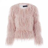 Casual V-Neck Faux-Fur Coat - 3 Colors