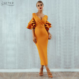 Adyce 2019 New Summer Women Club Dress Vestidos Celebrity Party Dress Yellow Red Ruffle Butterfly Short Sleeve Midi Club Dresses Adyce 2019 New Summer Women Club Dress Vestidos Celebrity Party Dress Yellow Red Ruffle Butterfly Short Sleeve Midi Club Dresses