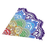 Bohemian Mandala Tassel Beach Round Tapestry Hippie Throw Roundie Yoga Mat Towel