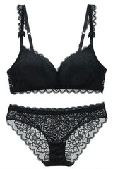 Elegant Pink Lace Lingerie Set