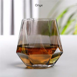 Faceted Crystal Glass