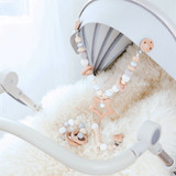 Star Wooden Stroller Chain, Rattle, and Pacifier Clip