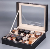 Leatherette Wrist Watch Display Box Organizer Storage Box Watch Holder Jewelry Display Case
