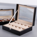 Leatherette Wrist Watch Display Box Organizer Storage Box Watch Holder Jewelry Display Case