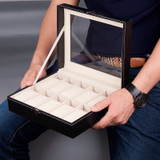 Leatherette Wrist Watch Display Box Organizer Storage Box Watch Holder Jewelry Display Case