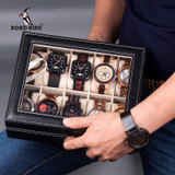 Leatherette Wrist Watch Display Box Organizer Storage Box Watch Holder Jewelry Display Case