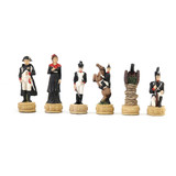 Chess Set Luxury Child Intelligence Game Historic Theme of Russian France a War Chess Sets  Only Chess pieces
