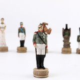 Chess Set Luxury Child Intelligence Game Historic Theme of Russian France a War Chess Sets  Only Chess pieces
