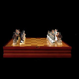 Chess Set Luxury Child Intelligence Game Historic Theme of Russian France a War Chess Sets  Only Chess pieces