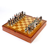 Chess Set Luxury Child Intelligence Game Historic Theme of Russian France a War Chess Sets  Only Chess pieces