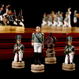Chess Set Luxury Child Intelligence Game Historic Theme of Russian France a War Chess Sets  Only Chess pieces