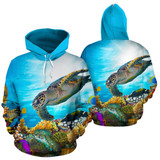 TURTLE ALL OVER HOODIE PF163