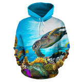 TURTLE ALL OVER HOODIE PF163