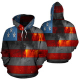 American Space Flag All Over Hoodie