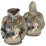 I Am A Wolf Men's All Over Hoodie