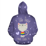 I Like Pussy Deal With It All Over Hoodie