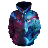 The moon and the Wolf All Over Hoodie PF106