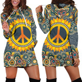 Peace Mandala Hoodie Dress