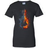 Guitar Fire And Ice Tshirt