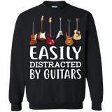 Easily Distracter By Guitar Tshirt