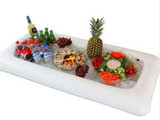 Inflatable Beer Table Pool Float Summer Water Party Air Mattress Ice Bucket Serving/Salad Bar Tray Food Drink Holder