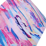 Feather Printed Twist Front Padded Tankini Swimsuit