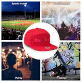Leadleds Fixed Multicolor Led Sign Hat Scrolling Message by Bluetooth Program
