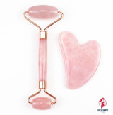 Face Lift Massager Crystal Roller Facial Massage Relaxation Jade Roller Stone Natural Rose Quartz Beauty Skin Tool Girl Gift