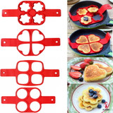 Silicone Fried Egg Ring Maker Non Stick Pancake Maker Cooking Tool Cheese Egg Pan Flip Eggs Mold Kitchen Baking Accessories