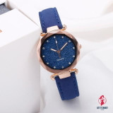 Ladies fashion Korean Rhinestone Rose Gold Quartz Watch Female Belt Watch Women's Watches Fashion Clock Watch Women Watches
