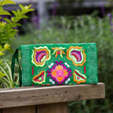 Women's Ethnic Handmade Embroidered Wristlet Clutch Bag Vintage Purse Wallet