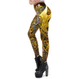 Retro Steampunk Gear Leggings