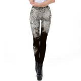 Dark Grey Angel Wing Leggings