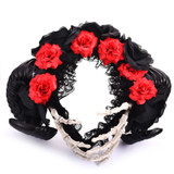 Hand Skeleton Horn Headband