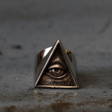 Mens Stainless Steel Biker Ring