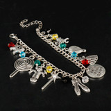 Wizard of Oz Charm Bracelet with Pendants