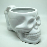 Black & White Ceramic Skull Cup