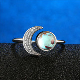 Open Moonstone Ring