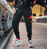 Men's Urban Style Joggers w/ Red Designer Finish