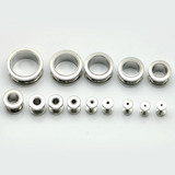Men's Assorted Stretched Silver Earlobe Expander Earrings