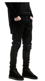 Men's Street Style Ripped Skinny Denim Jeans Men's Street Style Ripped Skinny Denim Jeans