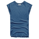 Men's Urban Style Sleeveless Unhemmed Pattern Tee
