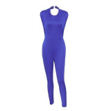 Women's Luxurious Jumpsuit w/ Pearl Chain Finish
