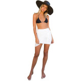 Women's High Waist Tie Up Irregular Vintage Wrap Skirt