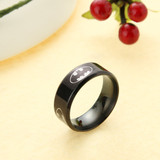 Men's Vintage Titanium Steel Ring w/ Batman Logo