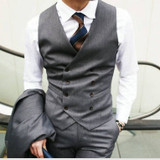 Men's Elegant Style Slim Fit Single Breasted Formal Blazer Vest