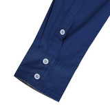 Men's Long Sleeve Slim Fit Formal Shirt w/ Adjustable Collar